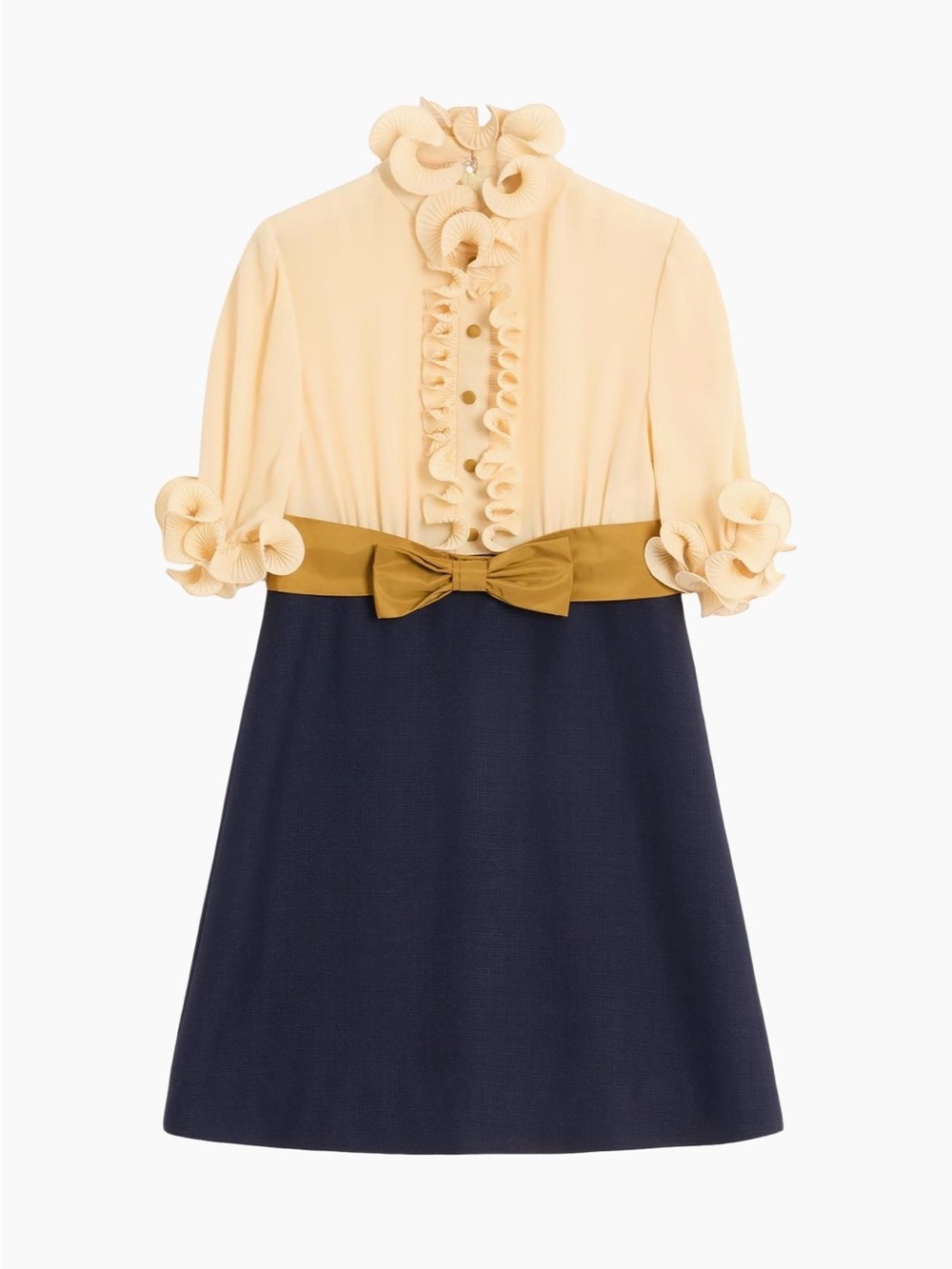 Valentino Garavani Crepe De Chine and Viscose Short Dress